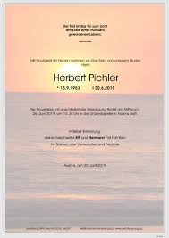 Herbert pichler, der präsident des österreichischen behindertenrates, ist in der nacht auf den karsamstag im 57. Herbert Pichler Bestattung Stephan Sarg
