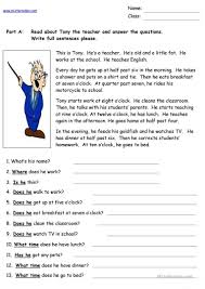 Tony The Teacher Reading Comprehension English Esl Worksheets For Distance Learni Reading Comprehension Worksheets Comprehension Worksheets English Reading