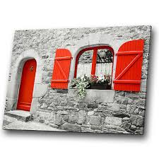 Canvas Print Framed Kitchen Wall Art Photo Picture Red Black White Door Retro Ebay We may earn commission on some of the whether its their chic cabinetry or bold wall colors, these 20 kitchen design ideas will have you eager for a major redesign.