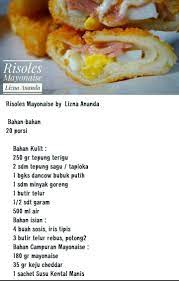 Risoles Mayonaise Resep Makanan Penutup Resep Makanan Ide Makanan
