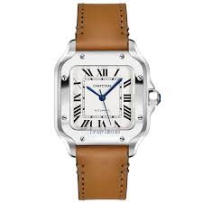 This opens in a new window. Wssa0010 Cartier Santos De Cartier Medium Midsize Watch