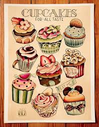 ana rosa cupcake drawing cupcake art cupcake illustration