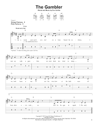 And knowin' what their cards were by the way they held their eyes. The Gambler By Kenny Rogers Easy Guitar Tab Guitar Instructor