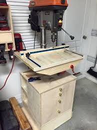 Drill Press Table With A Twist Drill Press Table Woodworking Drill Press Drill Press