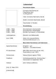Bleiben sie produktiv, mit oder ohne internetverbindung. Lebenslauf Fur Schulabganger Word Word Vorlage Zum Herunterladen