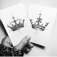 108 crown tattoo designs for the king and queen. King And Queen Tattoo Tattoos Queen Tattoo Couple Tattoos