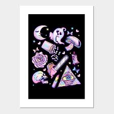 Discover more posts about pastel goth, and pastel goth aesthetic. Creepy Cute Aesthetic Pastel Goth Kawaii Chibi Gift Pastel Goth Posters And Art Prints Teepublic Uk