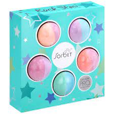 Resterende kredietcontrole, vervaldatum cadeaubon en transactiegeschiedenis. Sorbet Rock Star Bath Bomb Gift Set Clicks