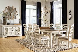 Shop ashley furniture homestore online for great prices, stylish furnishings and home decor. Realyn Dining Table And 8 Chairs Set Ashley Furniture Homestore