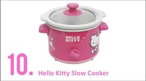 The floor is left with a plain white ceramic as a neutralizer of the look so as not to monotonous pink. Hello Kitty Kitchen Appliances Top 10 Hello Kitty Appliances Youtube