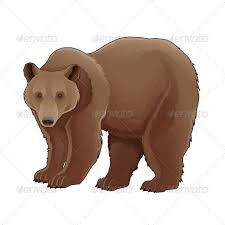 Brown Bear Vector Isolated Animal Folder Contains Eps File High Resolution Jpg File High Resolution Psd File Bear Illustration Bear Cartoon Bear Images