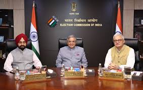 CEC Shri Gyanesh Kumar & ECs Dr. Sukhbir Singh Sandhu & Dr. Vivek Joshi had  an interaction with Aam Aadmi Party led by its National Convener,Shri  Arvind Kejriwal. Meeting is in continuation