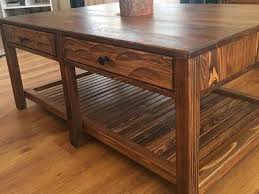 Masif Ahsap Orta Sehpa Cekmeceli Mobilya Ev Dekorasyonu Tasarim