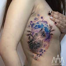 40 Colored Delicate Tattoos By Tattooist Nanci Page 4 Of 4 Tattooadore Delicate Tattoo Tattoos Wolf And Moon Tattoo