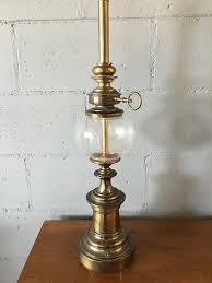 Vintage Hollywood Regency Stiffel Brass Lantern Style Table Lamp Brass Lantern Lamp Vintage Lamps