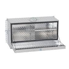 Mini Deep Hanging Showbox Aluminum Treadplate Weaver Leather Livestock Showing Livestock Livestock Hanging