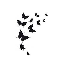 Tableau Butterfly Black Butterflies 55x80 Milhan Black Butterfly Tattoo Butterfly Tattoo Stencil Butterfly Tattoo Designs