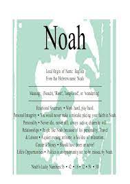 Meaning Of Noah Names With Meaning Noah Name Names