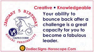 June 21 to july 22. January 5 Zodiac Full Horoscope Birthday Personality Zsh
