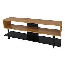 Modern corner tv stand in real oak & white with bracket. Small Tv Stands Consoles And Media Centers