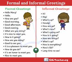 Formal And Informal English Greetings Dicas De Ingles Educacao Verbos Em Ingles