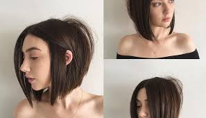 Here are the top tips you need for styling this short and edgy hairstyle. Sexy Blunt Razor Cut Bob With Center Part And Brunette Color The Latest Hairstyles For Men And Women 2020 Hairstyleology