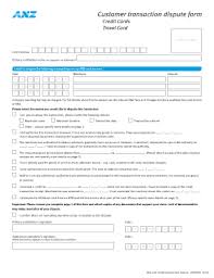 All supporting documentation, including your credit card statement showing activation of your travel. Anz Chargeback Form Fill Online Printable Fillable Blank Pdffiller