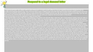 Before you go to trial, try to meet with the opposing party outside of the courtroom to negotiate a settlement so you don't need to learn the ins and outs of the legal system. How To Respond To A Legal Demand Letter Youtube