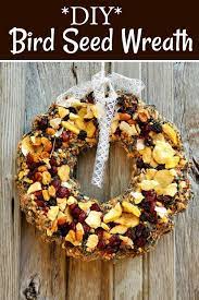 Easy Diy Bird Seed Wreath Recipe Bird Seed Homemade Bird Feeders Diy Birds