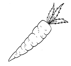 Vegetable Food Carrot Coloring Page For Kids Raskraski Risunki Shablony