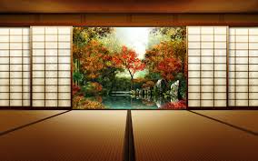 Japanese Garden Wallpapers Japanese Style House Landscape Wallpaper Japanese House