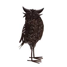 The homedepot community on reddit. 16 7 In Steel Indoor Outdoor Animal Garden Owl Metal Bird Sculpture Statue With Solar Light Hd650259 Owl Hb The Home Depot