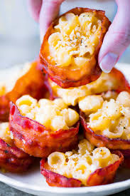 Allow to cool 5 minutes before gently removing the bites. Bacon Mac And Cheese Bites The Gunny Sack