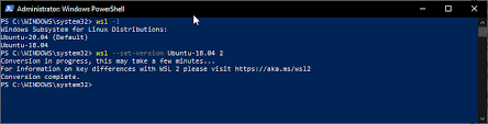 Windows subsystem for linux (wsl) is a compatibility layer for running linux binary executables (in elf format) natively on windows 10 and windows server 2019. How To Run Linux Distro App As Wsl 2 Running On Wsl 1 H2s Media