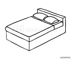 Are you searching for cartoon bed png images or vector? Double Bed Cartoon Vector And Illustration Black And White Hand Drawn Sketch Style Isolated On White Background Stock Vector Adobe Stock
