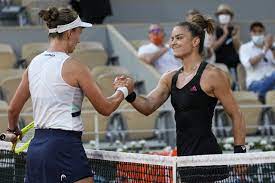 Unseeded barbora krejcikova saved one match point before booking a spot in the french open final, where she will face anastasia pavlyuchenkova on saturday. Krejcikova Beats Sakkari In Dramatic French Open Semi Final Ekathimerini Com