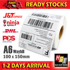 One who sells on consignment basis is called consignor. A6 Thermal Label Sticker Roll Airway Bill Waybill Awb Consignment Note Delivery Slip Pos Laju J T Dhl 100mm X 150mm