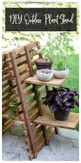 How To Make An Outdoor Plant Stand For Multiple Plants Plant Stands Outdoor Outdoor Plants Plant Stand