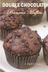 Double Chocolate Banana Muffins Recipe Easy Muffin Recipes Recipe Chocolate Banana Muffins Recipe Chocolate Banana Muffins Banana Muffins