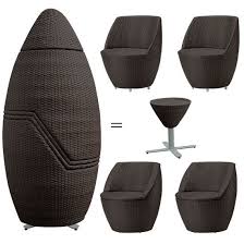 Capsule Outdoor Stacking Set Freaking Awesome Outdoor Furniture Compact Table And Chairs Home Decor