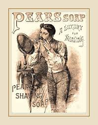 Creative ideas in crafts and upcycled, innovative, repurposed art and home decor. Vintage Mens Bathroom Wall Art Pears Shaving Soap Ad Poster 1 Arleyart Com