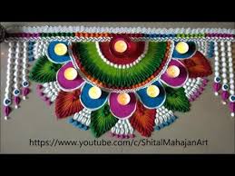 Creative Multicolour Semi Circle Rangoli Design Diwali Special Rangoli Designs By Shital Free Hand Rangoli Design Simple Rangoli Designs Images Special Rangoli