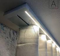 LIGHT WAVE Sistema per tende a onde con luce led integrata ...