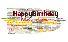 Birthday Wishes In German With Translation Happy Birthday Cloud A Cloud Of Words Of The Happy Birthday Greeting In Differe Sponsored Word Happy Birthday Greetings Birthday Greetings Happy Birthday