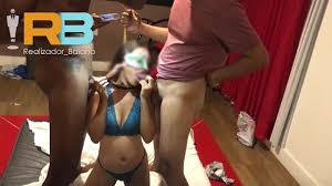 Realizador Baiano Brazilian Bull, fucking cuckolds wife in amateur  threesome with BBC and friend