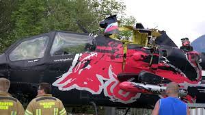 Sigfried blacky schwarz flew the aircraft (chief pilot of the helicopter division of the flying bulls) who's highly experienced. Red Bull Cobra Helicopter Slashes Airport Building With Blades