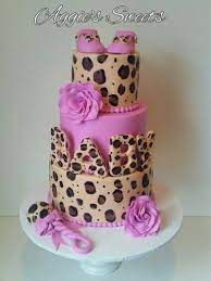Pink And Cheetah Baby Shower Cake Baby Shower Cakes Girl Pink Cheetah Baby Shower Baby Shower Cakes