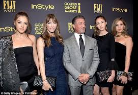 Could the 'rambo' star have something to do with their status? Sylvester Stallone S Three Daughters Chosen As Miss Golden Globes 2017 Daily Mail Online