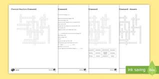 These puzzles are fun activities intended for students of all ages and ability levels. Ks3 Chemical Reactions Crossword Teacher Made