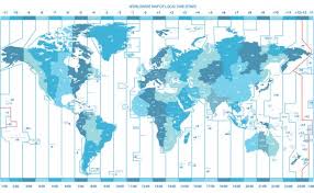 Time in the united states, by law, is divided into nine standard time zones covering the states, territories and other us possessions, with most of the united states observing daylight saving time (dst) for approximately the spring, summer, and fall months. Mapa De Husos Horarios Vector Grafico Vectorial Imagenes De Mapa De Husos Horarios Vectoriales De Stock Depositphotos